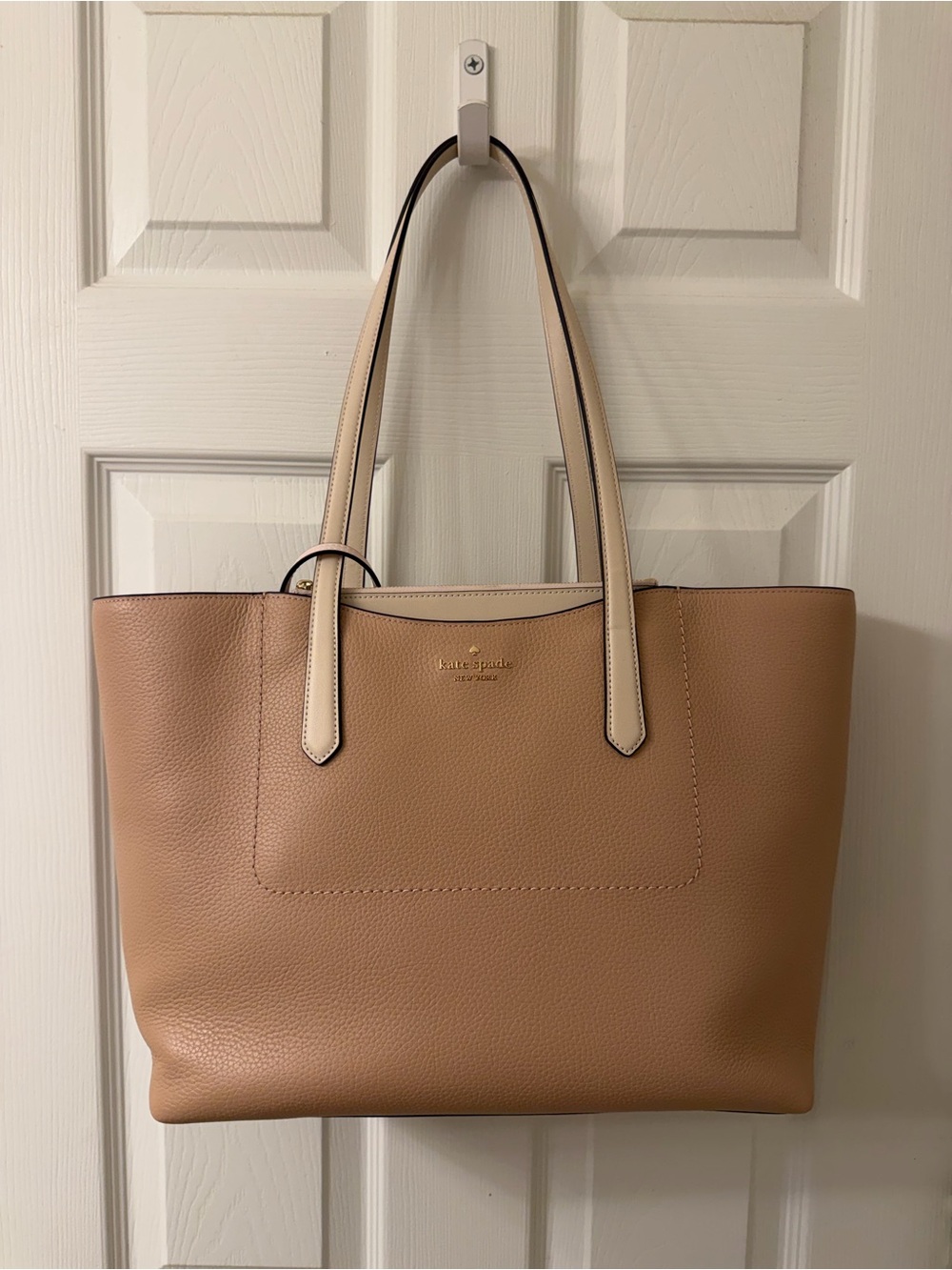 Kate Spade Taupe Leather Tote Bag NWT
